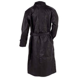 Italian Stone GFTR Genuine Leather Fully Lined Trench Coat GFTR Free Shipping