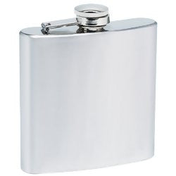 Maxam 6 ounce Stainless Steel Flask with Screw Down Cap KTFLASK6 - House Home & Office - Fits My Budget