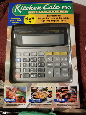 Calculated Industries Kitchen Calculator KitchenCalc Pro Master Chef Edition Calculator Free Shipping