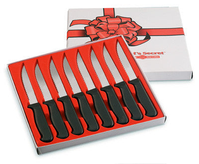 Chefs Secret 8 Piece Steak Knife Set Surgical Stainless Steel CTCS8 Free Shipping - House Home & Office - Fits My Budget