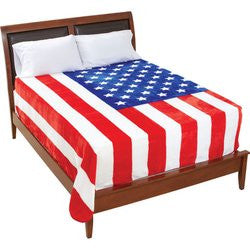 United States American Flag Print Fleece Blanket GFBLKUSA Free Shipping - Blankets & Bedding - Fits My Budget