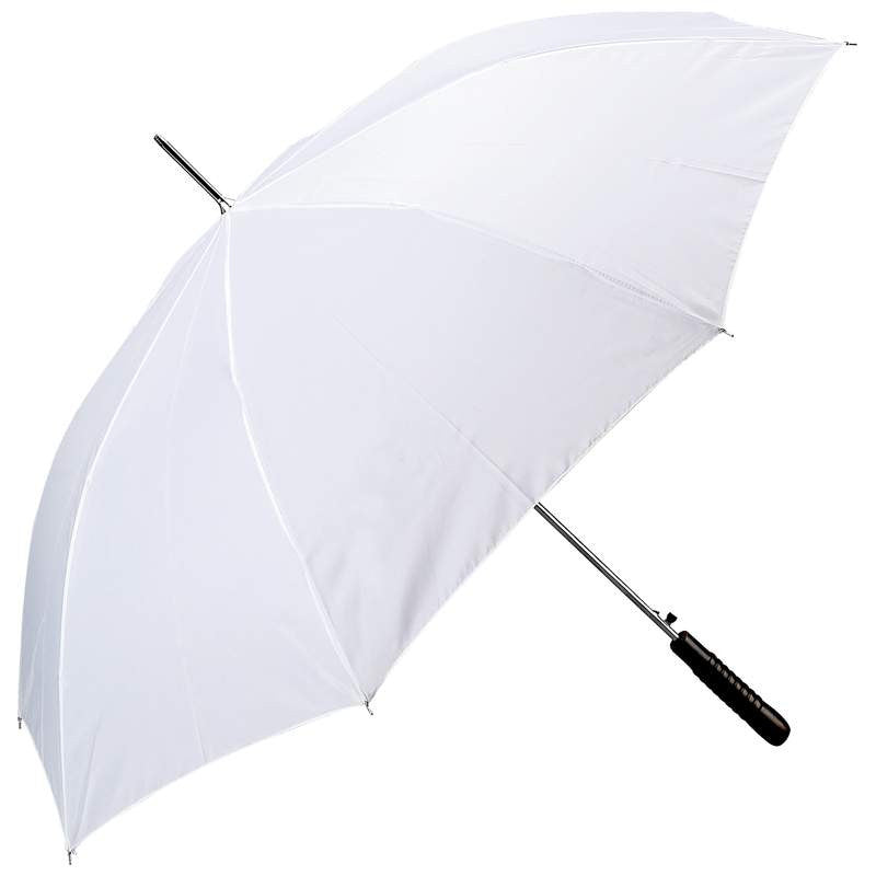 White All-Weather 48" Polyester Auto Open Umbrella GFUMP48WHITE - Sports & Games - Fits My Budget