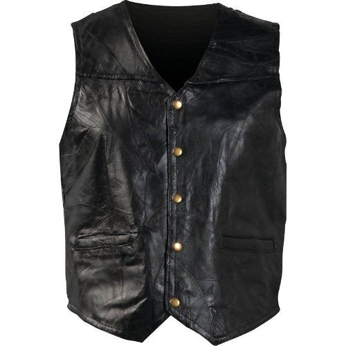 Giovanni Navarre GFV Italian Stone Design Genuine Leather Vest - Apparel & Accessories - Fits My Budget