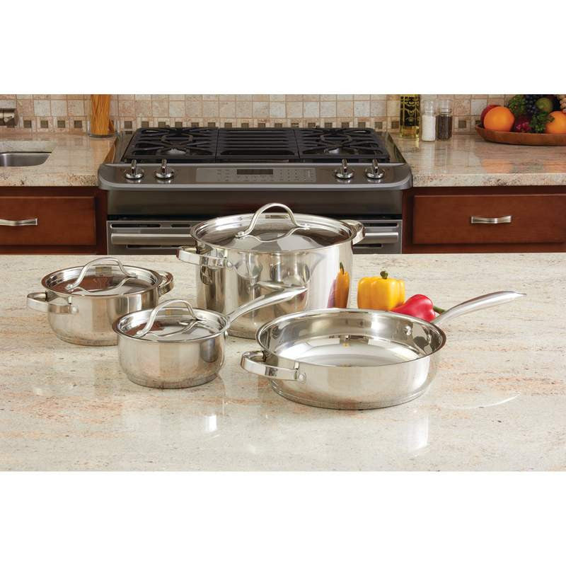 Ever Clad 7 piece Heavy Duty Stainless Steel Cookware Set KT7 Free Shipping -  - Fits My Budget