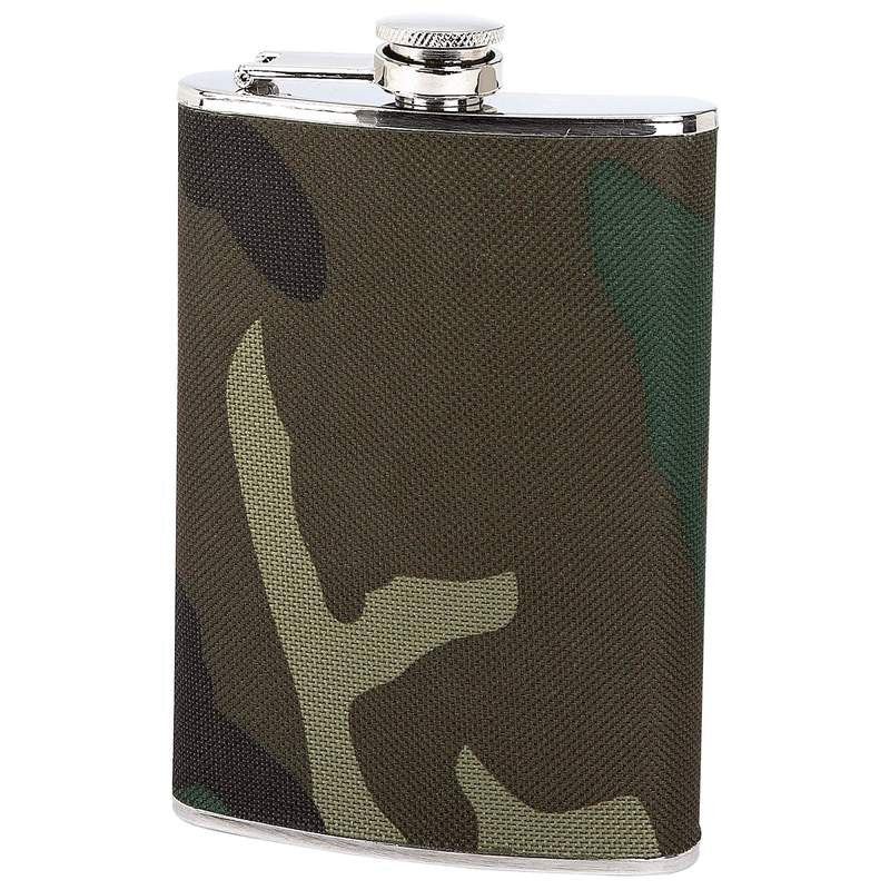 Maxam KTFLASKCW Stainless Steel Flask with Camouflage Wrap Free Shipping - House Home & Office - Fits My Budget