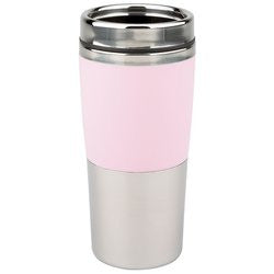 Pink 16 ounce Plastic Tumbler with Stainless Steel Liner R12SP16A - House Home & Office - Fits My Budget