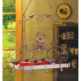 Iron Hanging Pot Holder Country Rooster Free Shipping