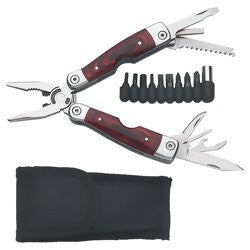 Maxam SKWMT Wood Handle Stainless Steel MultiTool - Tools - Fits My Budget