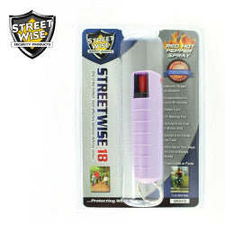 Streetwise 18 Pepper Spray 1/2 oz Hard Case Lavender SW3HLV18 - Safety & Security - Fits My Budget