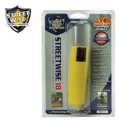 Streetwise 18 Pepper Spray 1/2 oz Hard Case Yellow SW3HYL18 - Safety & Security - Fits My Budget
