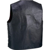 Italian Stone Design Genuine Leather Vest Free Shipping