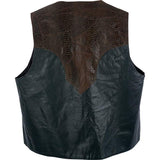 Western Style Leather Vest by Giovanni Navarre Free Shipping