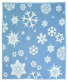 Biederlack Cuddlewrap Robe Blanket Snowflakes Blue 45x40 B2332 Free Shipping - Blankets & Bedding - Fits My Budget