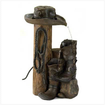 Wild Western Cowboy Style Water Fountain 10013056 Free Shipping - House Home & Office - Fits My Budget