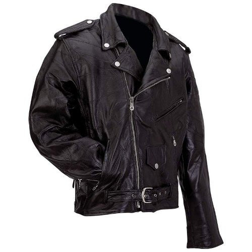Diamond Plate GFMOT Buffalo Leather Motorcycle Jacket - Apparel & Accessories - Fits My Budget