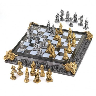 Medieval Knights and Dragons Chess Set  10035301 - Sports & Games - Fits My Budget