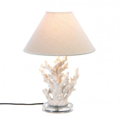 White Coral Table Lamp 10015678 Free Shipping - House Home & Office - Fits My Budget