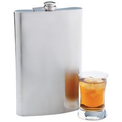 Maxam 64 ounce Jumbo Stainless Steel Flask KTFLASK64 - House Home & Office - Fits My Budget