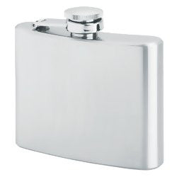 Maxam KTFLASK4 Stainless Steel 4 ounce Hip Flask with screw down cap - House Home & Office - Fits My Budget